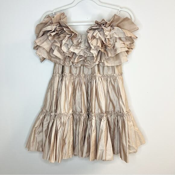 Aje Allure Tiered Ruffle Mini Dress Size 2 US / 6 AU - Picture 9 of 14